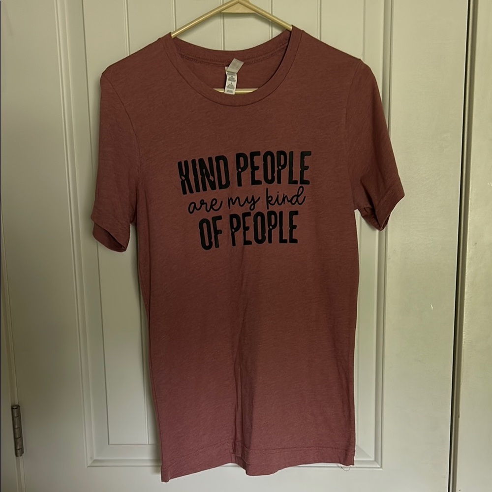 Bella Canvas Mauve Graphic Tee with Positive Message